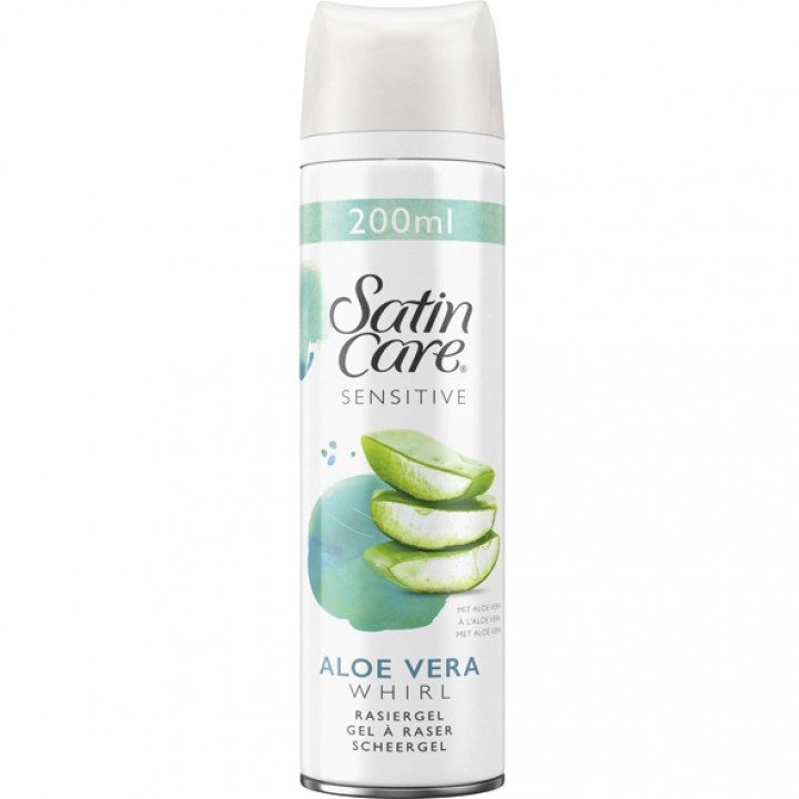 Gillette Gel SATIN CARE 200ml Sensitive Skin Aloe Vera