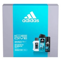 Kazeta: Adidas Deo 150ml + SG 250ml + EDT 100ml Ice Dive